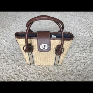 Small woven tote by Chaps